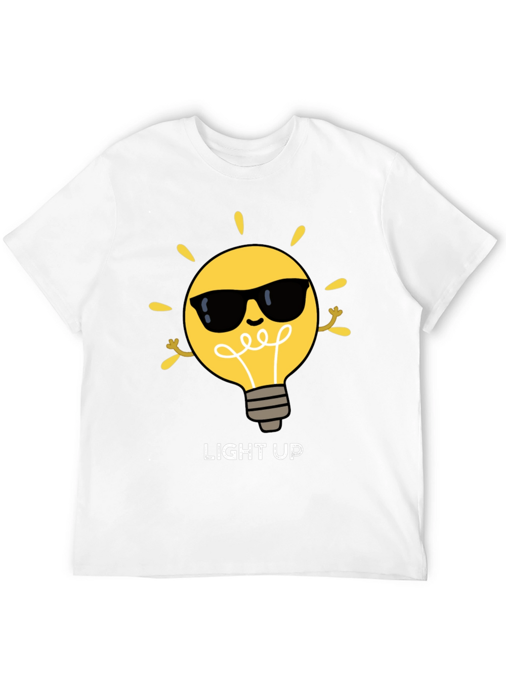 Light Up Graphic Tee - Cool Bulb Design