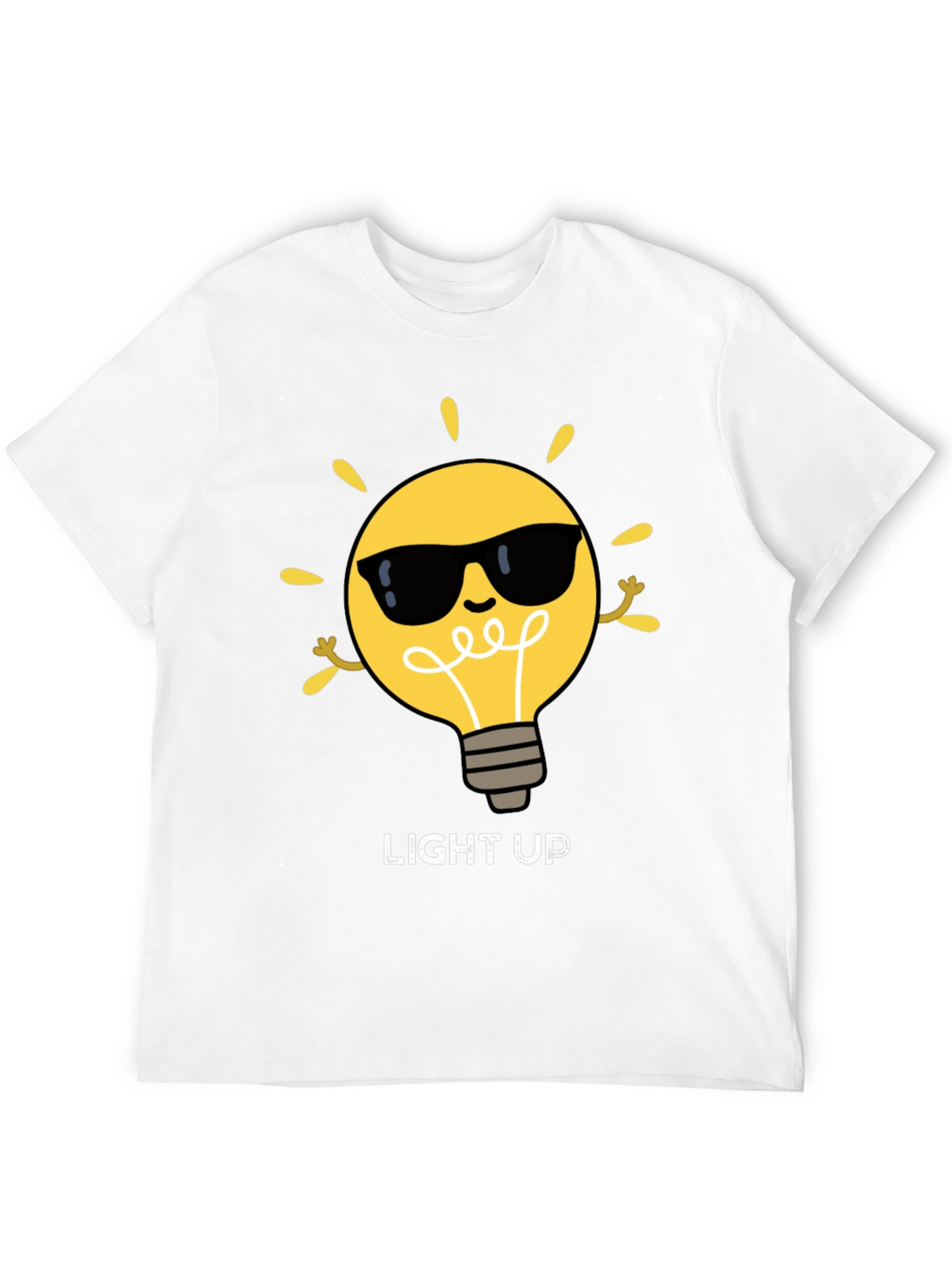 Light Up Graphic Tee - Cool Bulb Design