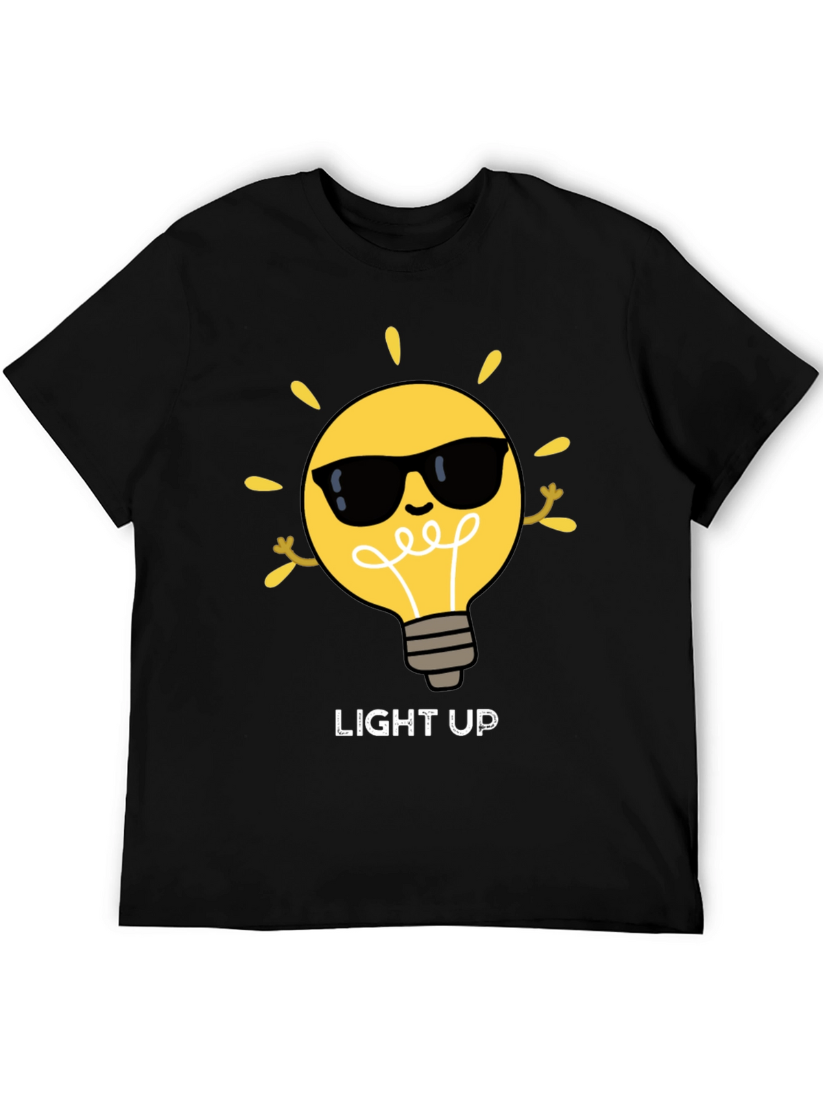 Light Up Graphic Tee - Cool Bulb Design