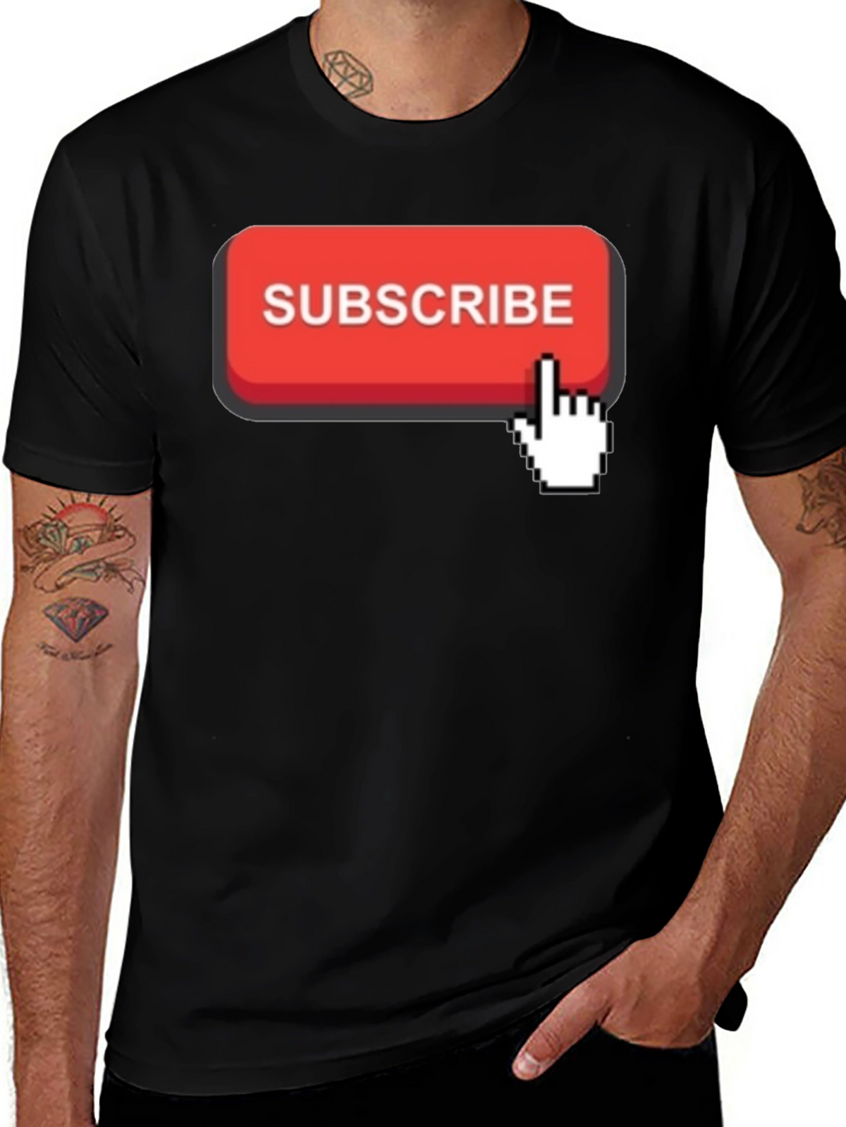 Subscribe Button Graphic T-Shirt