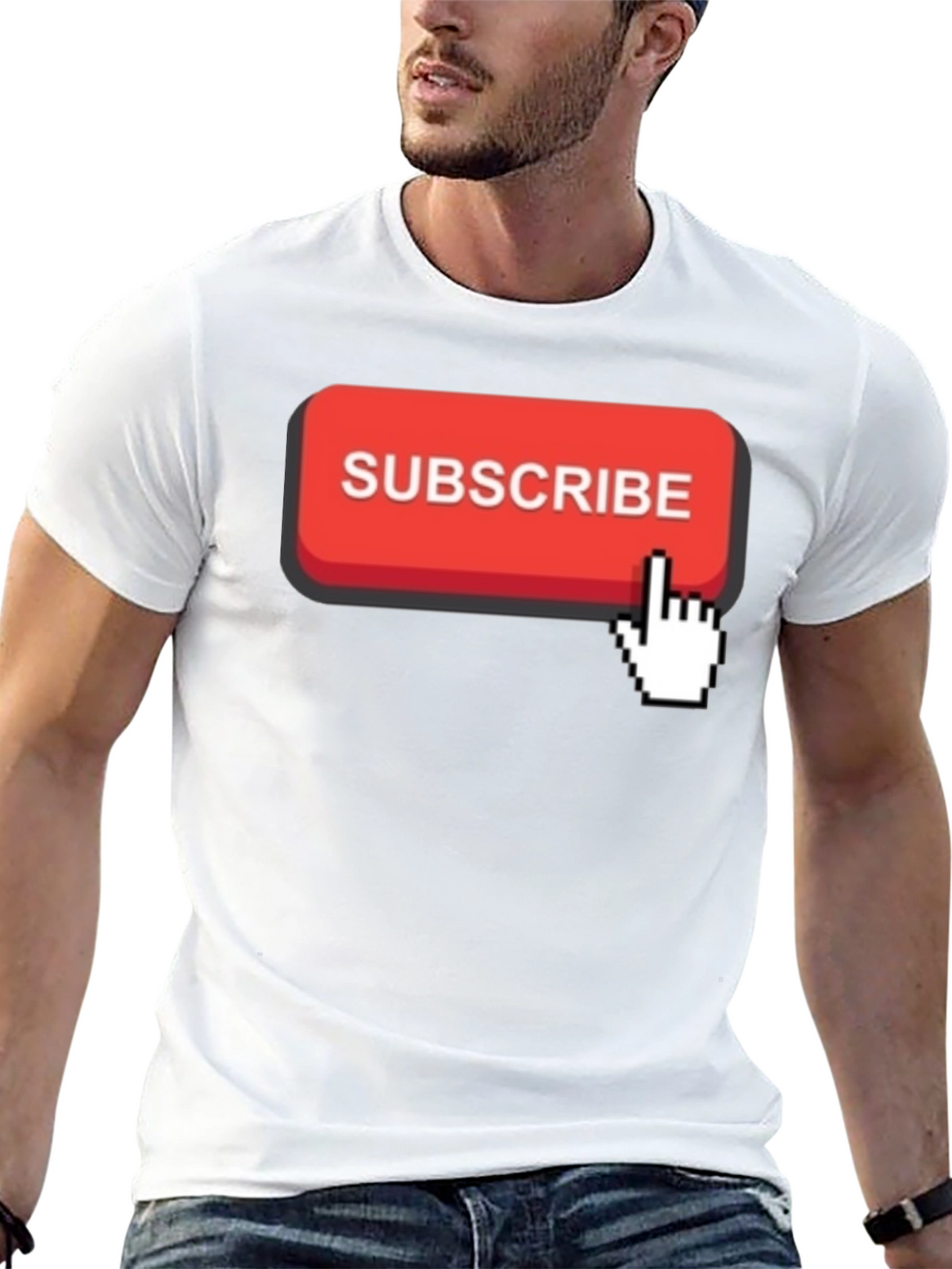 Subscribe Button Graphic T-Shirt
