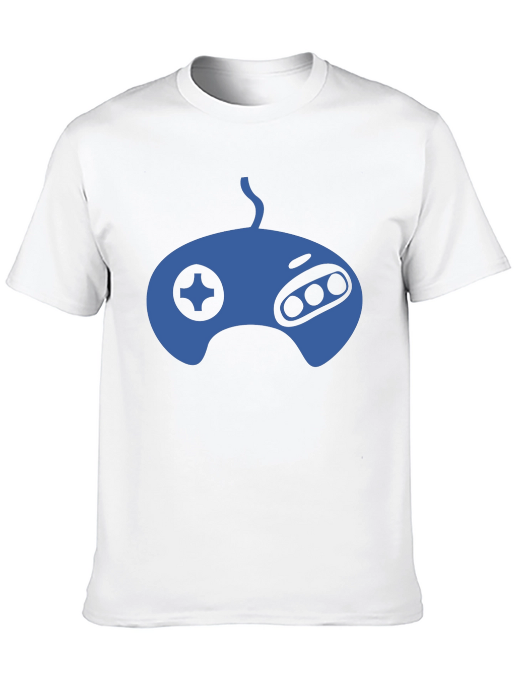 Retro Gaming T-Shirt - Blue Controller Graphic Tee