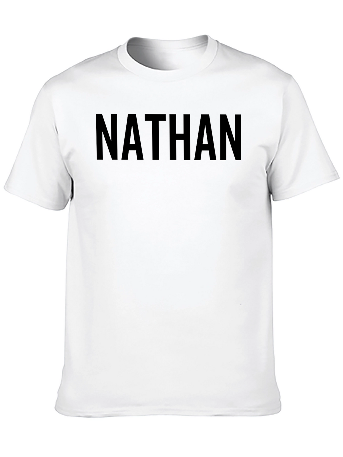 Personalized Nathan Black T-Shirt
