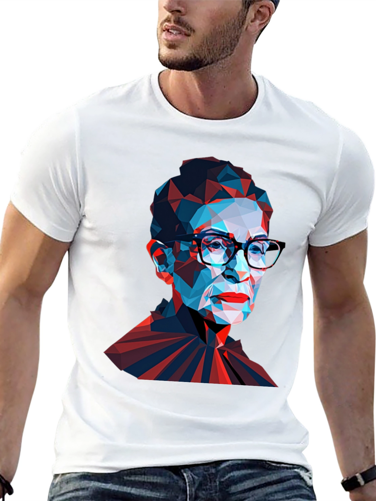 Geometric RBG T-Shirt - Black