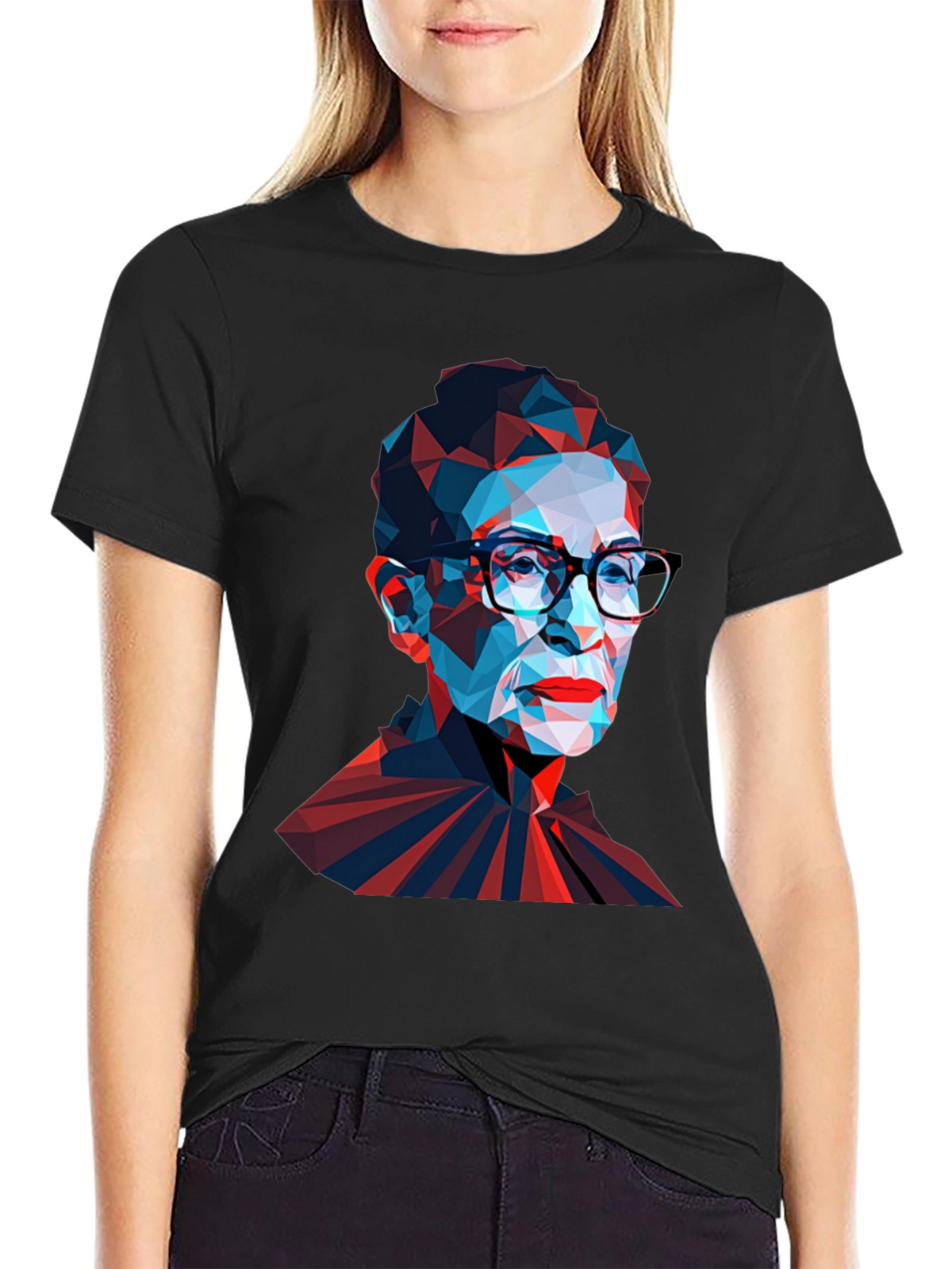 Geometric RBG T-Shirt - Black