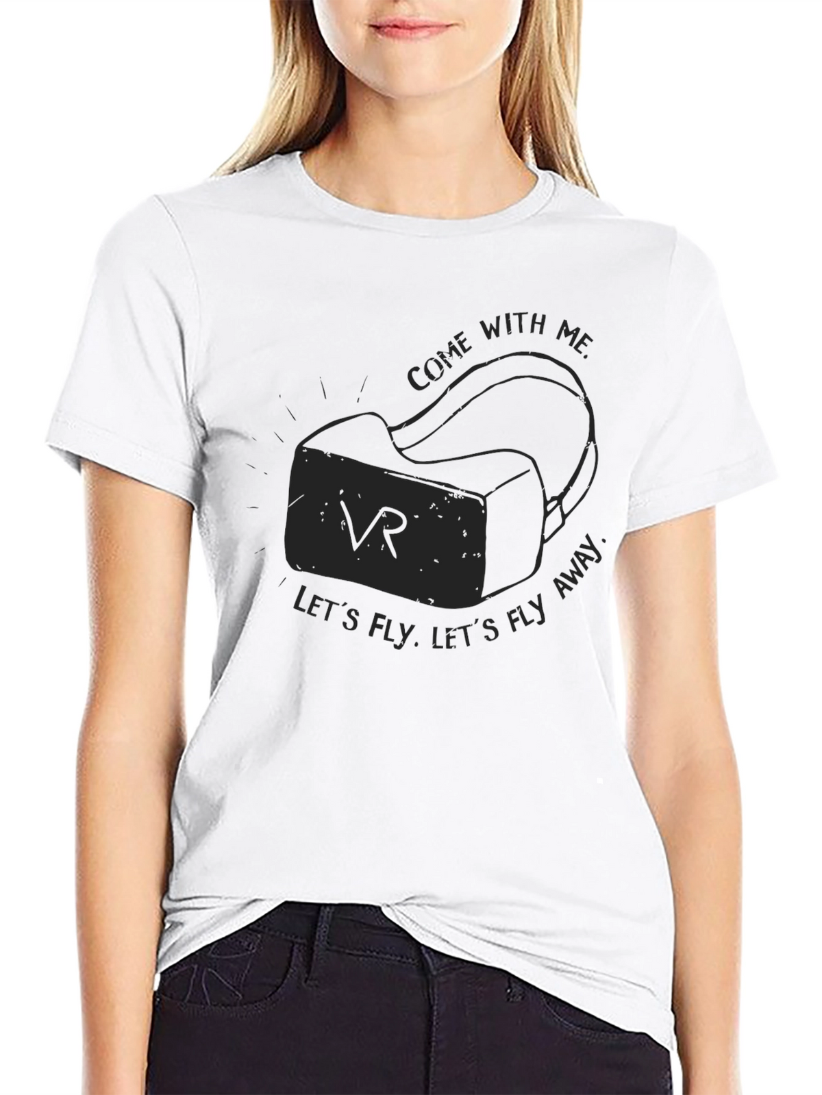 VR Headset Graphic Tee - Fly Away