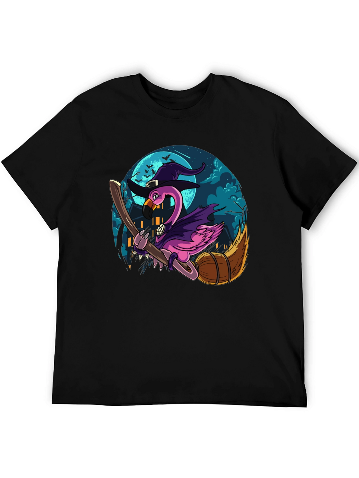 Witch Flamingo Graphic Tee