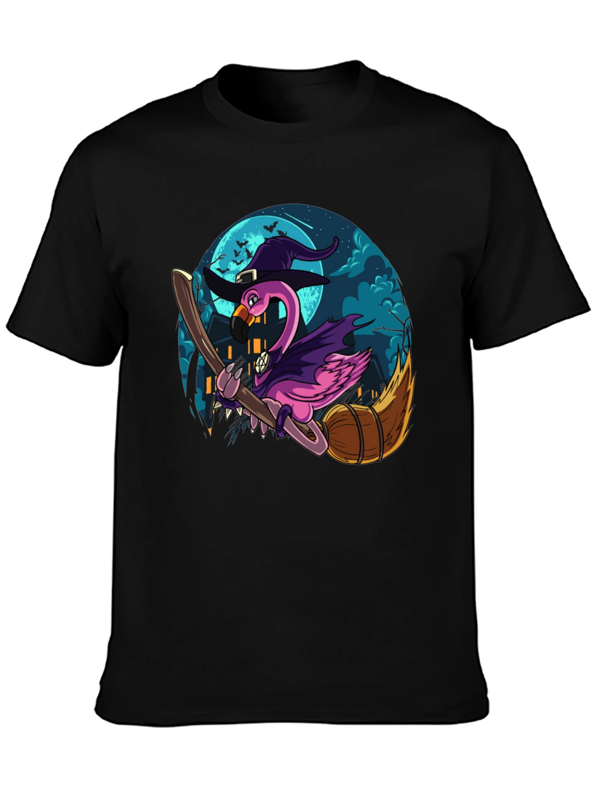 Witch Flamingo Graphic Tee