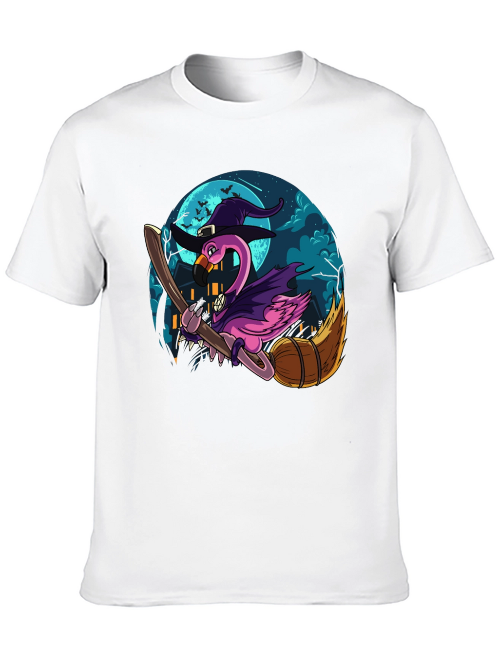 Witch Flamingo Graphic Tee