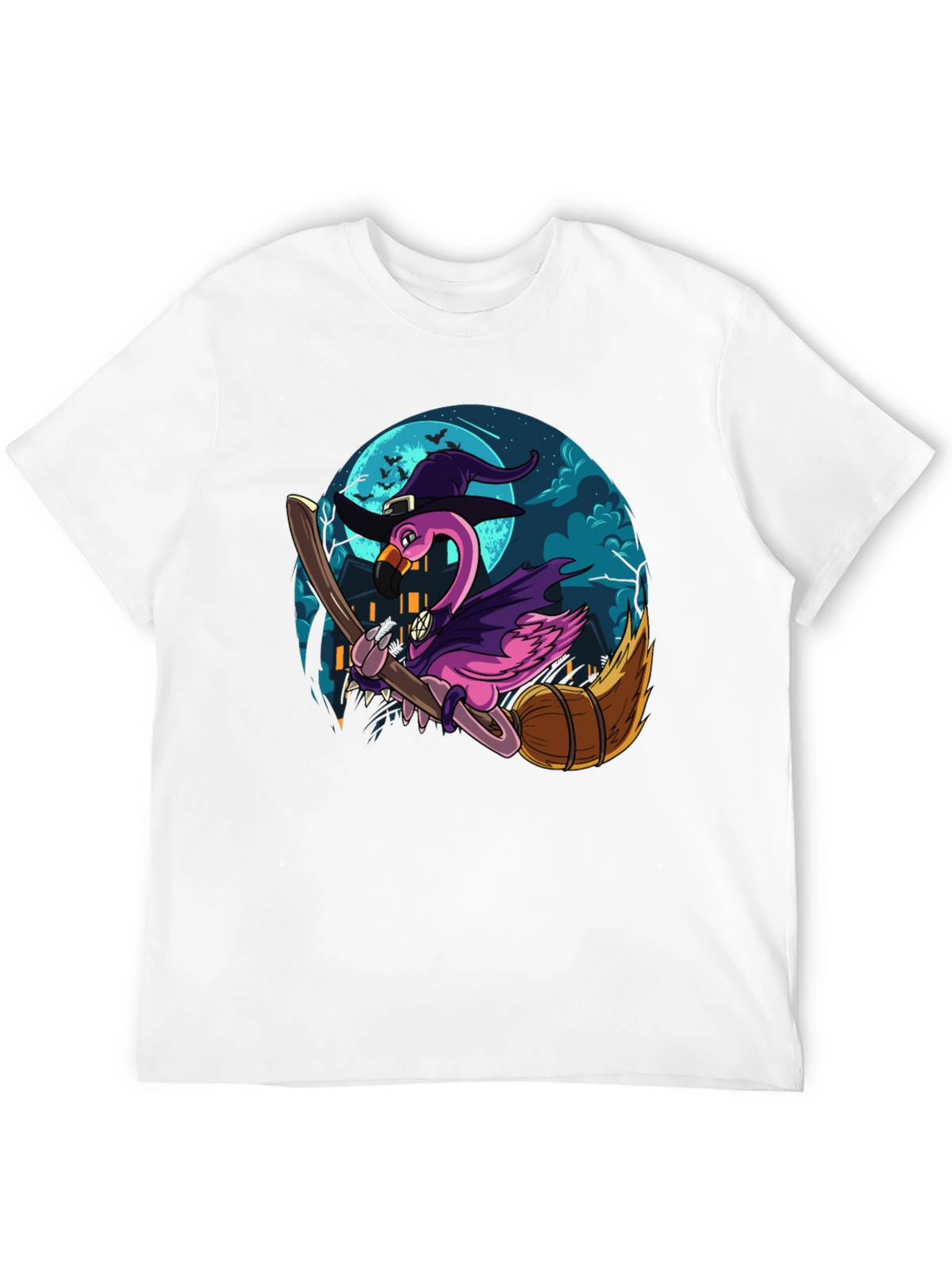 Witch Flamingo Graphic Tee