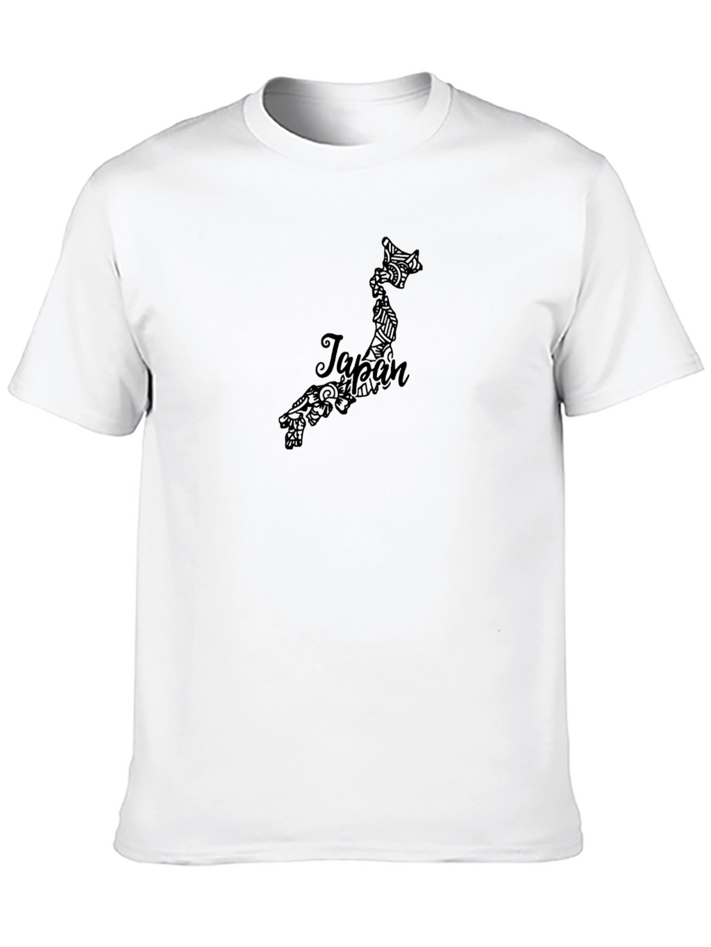 Japan Map Graphic Tee - Black