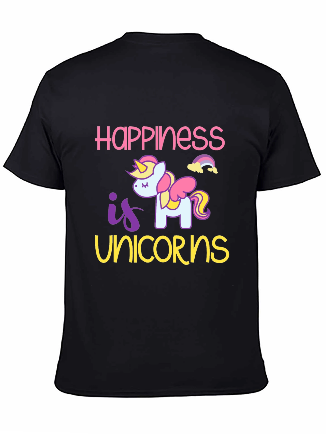 Happiness is Unicorns Graphic T-Shirt