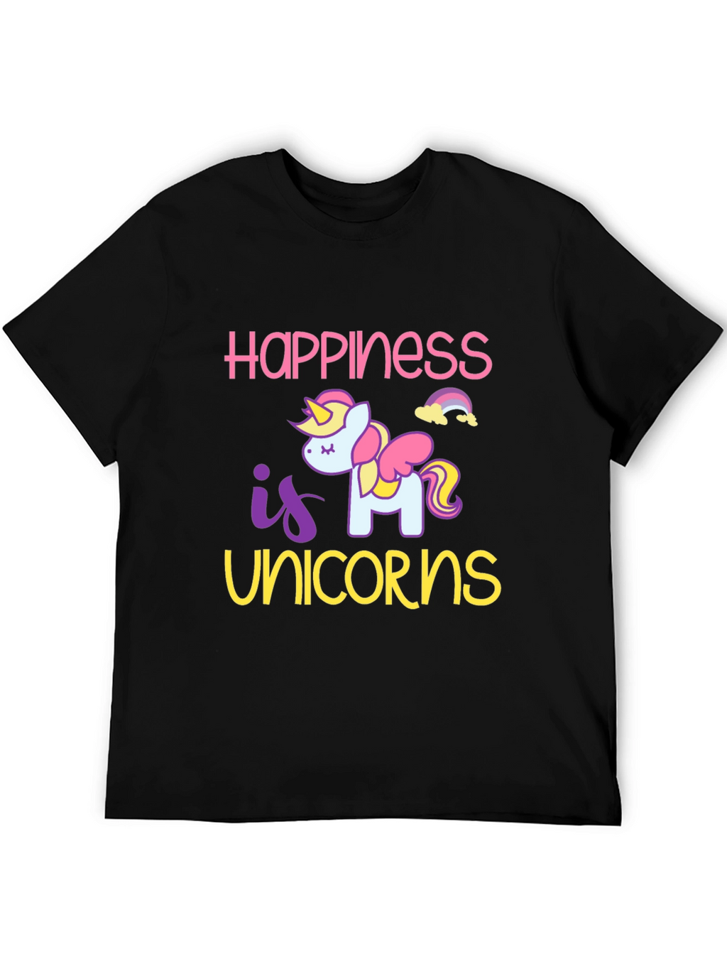 Happiness is Unicorns Graphic T-Shirt