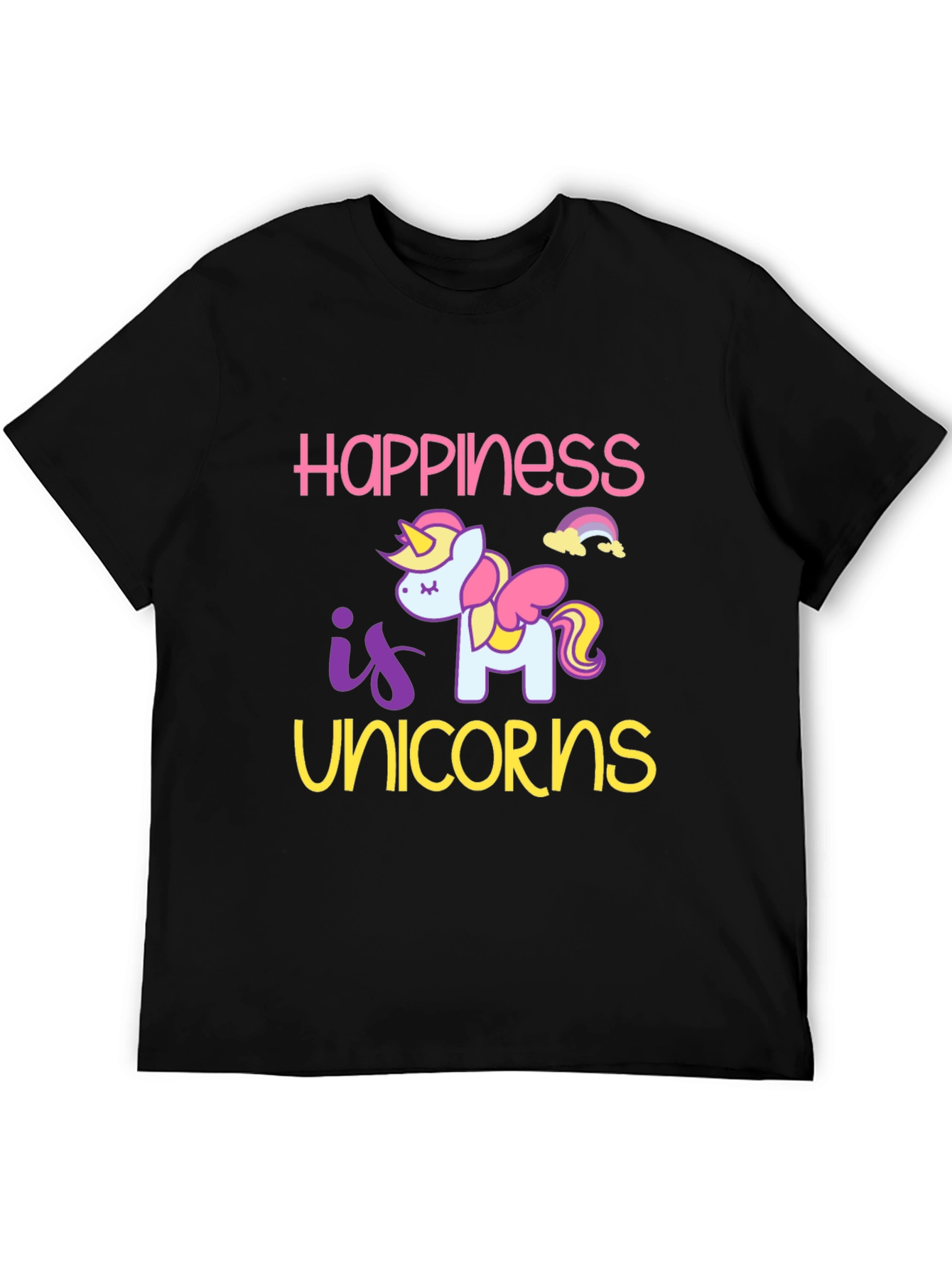 Happiness is Unicorns Graphic T-Shirt
