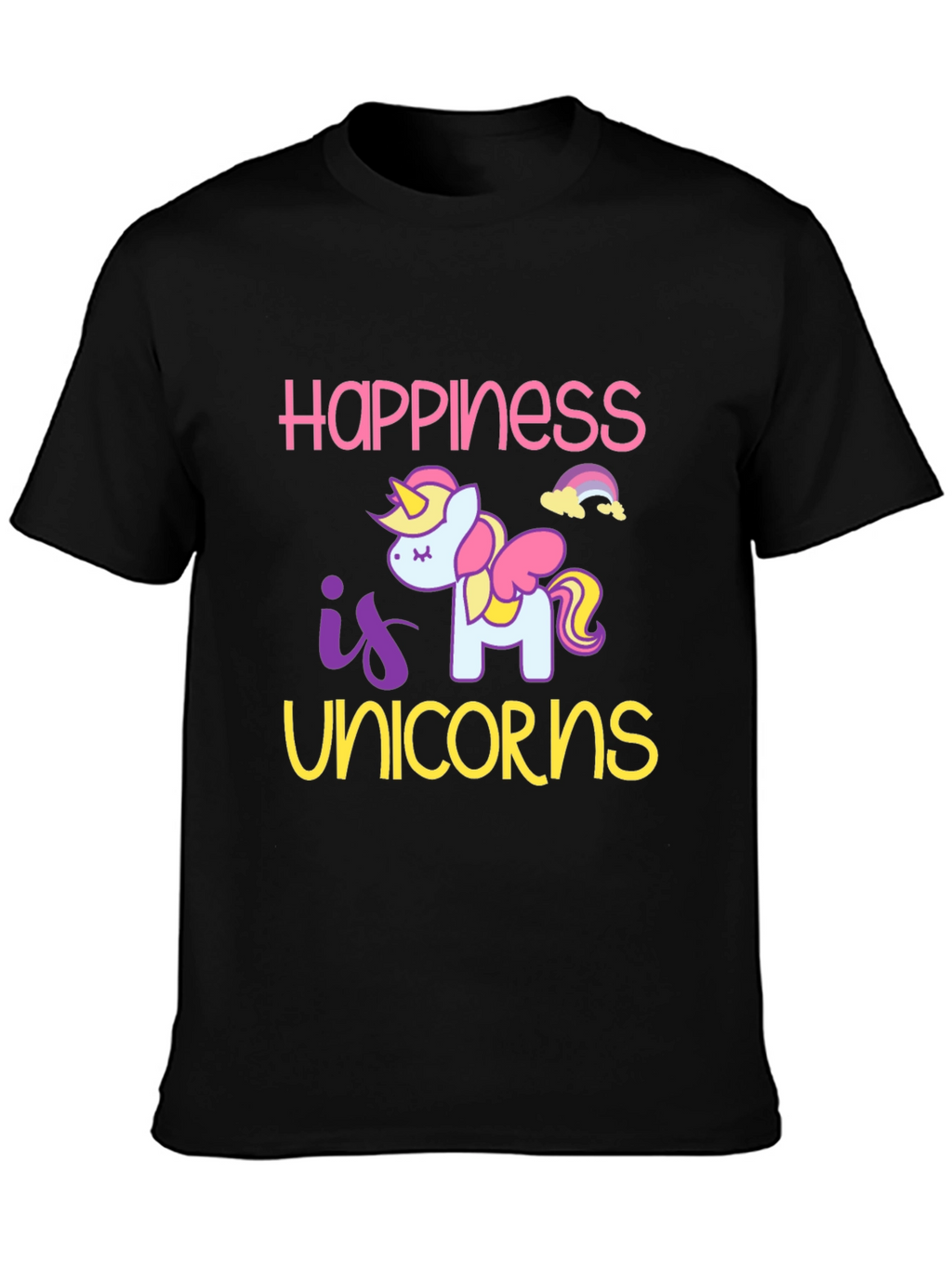 Happiness is Unicorns Graphic T-Shirt