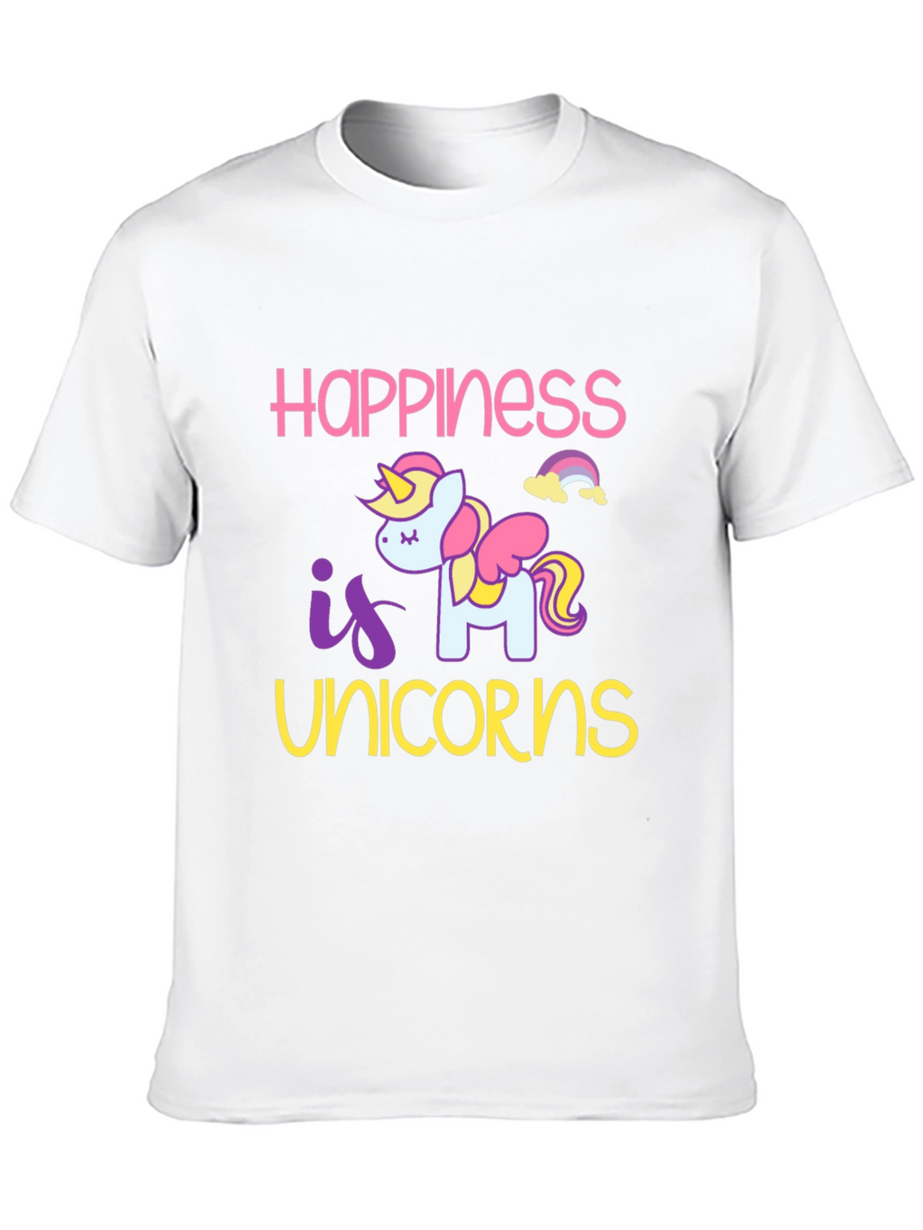 Happiness is Unicorns Graphic T-Shirt
