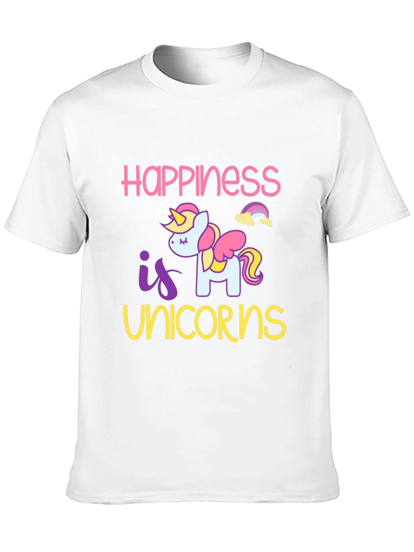 Happiness is Unicorns Graphic T-Shirt