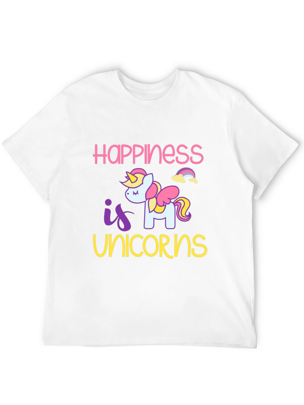 Happiness is Unicorns Graphic T-Shirt