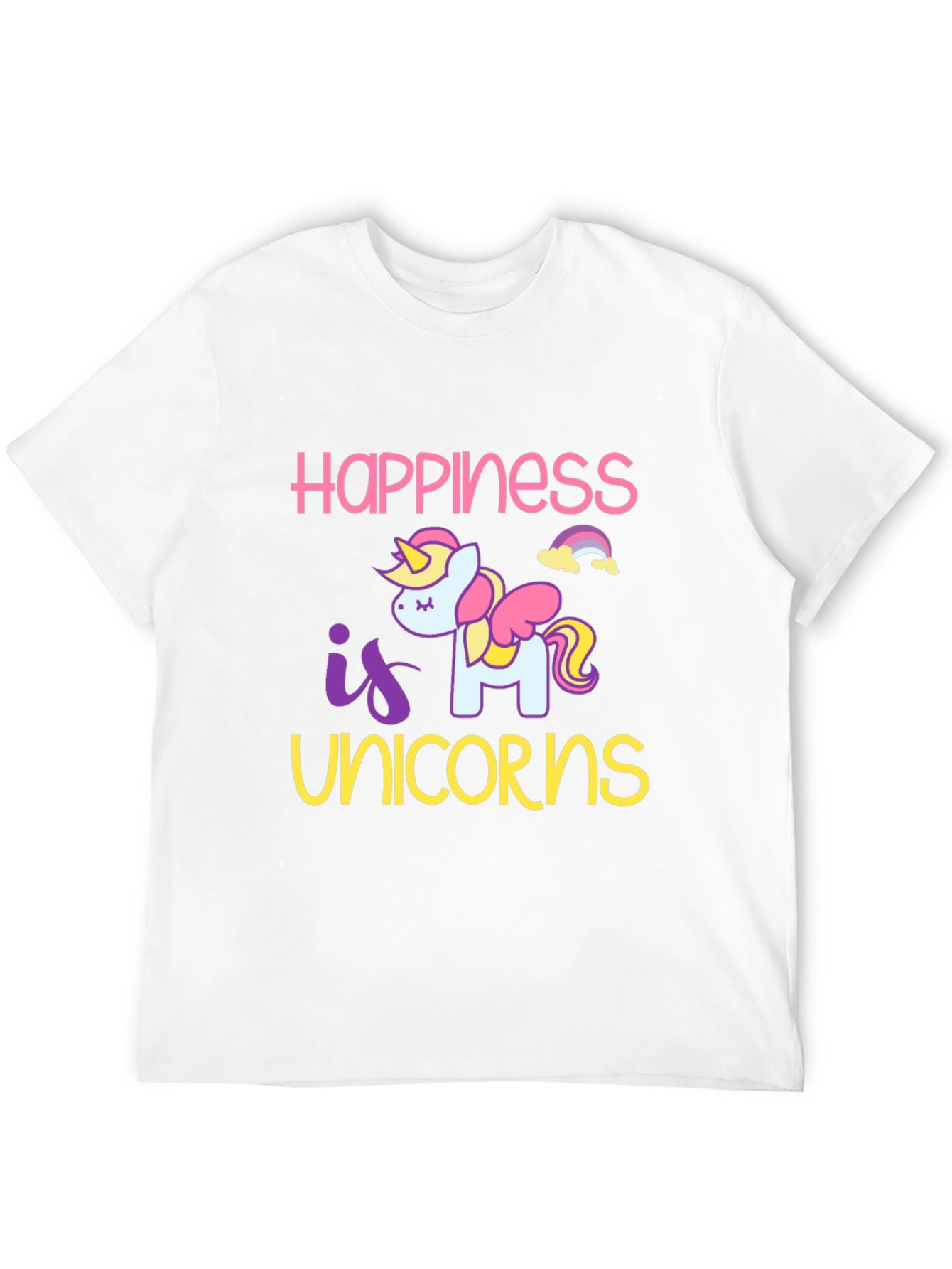 Happiness is Unicorns Graphic T-Shirt