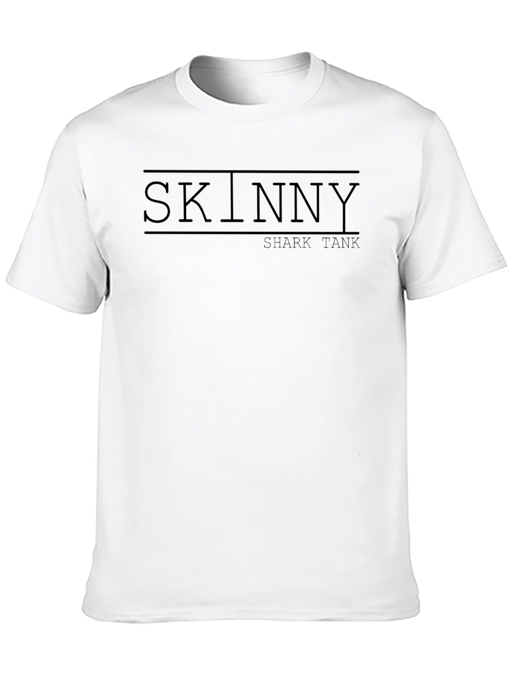 Skinny Shark Tank Black Graphic Tee