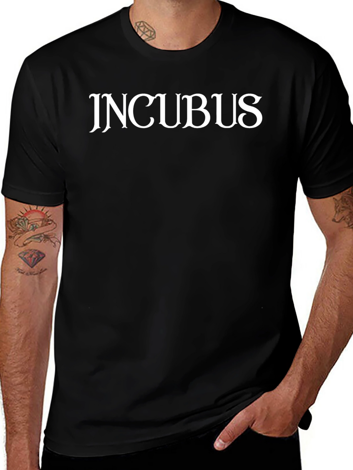 Incubus Band Logo Black T-Shirt