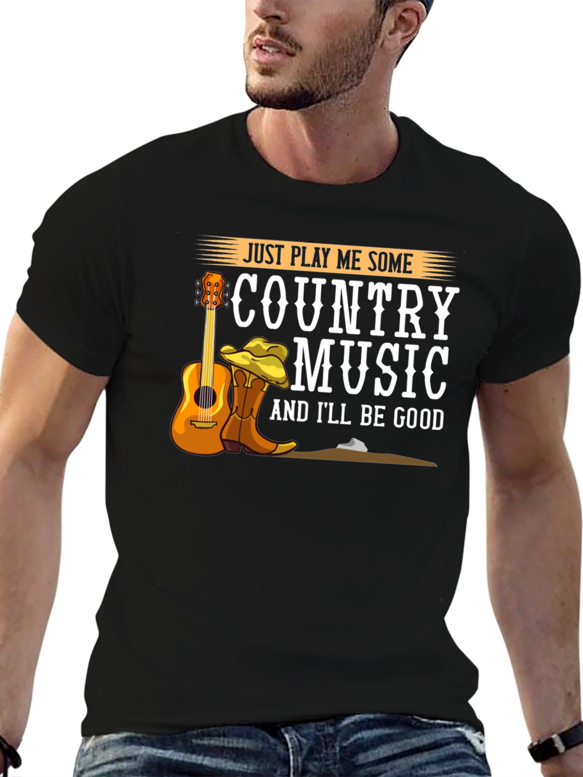 Country Music T-Shirt - Just Play Me Some Music!