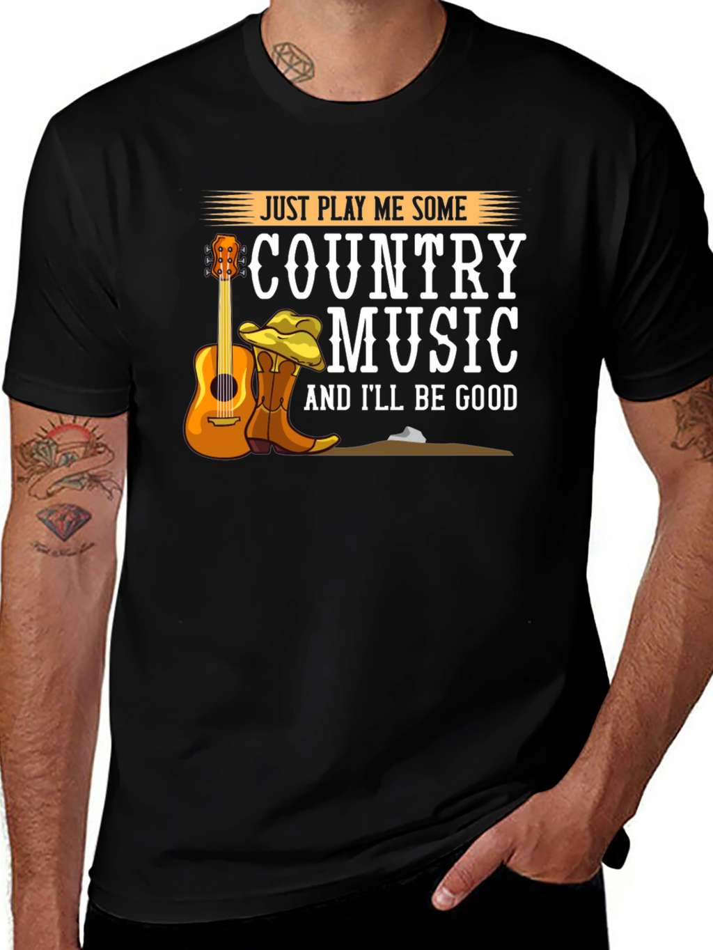 Country Music T-Shirt - Just Play Me Some Music!