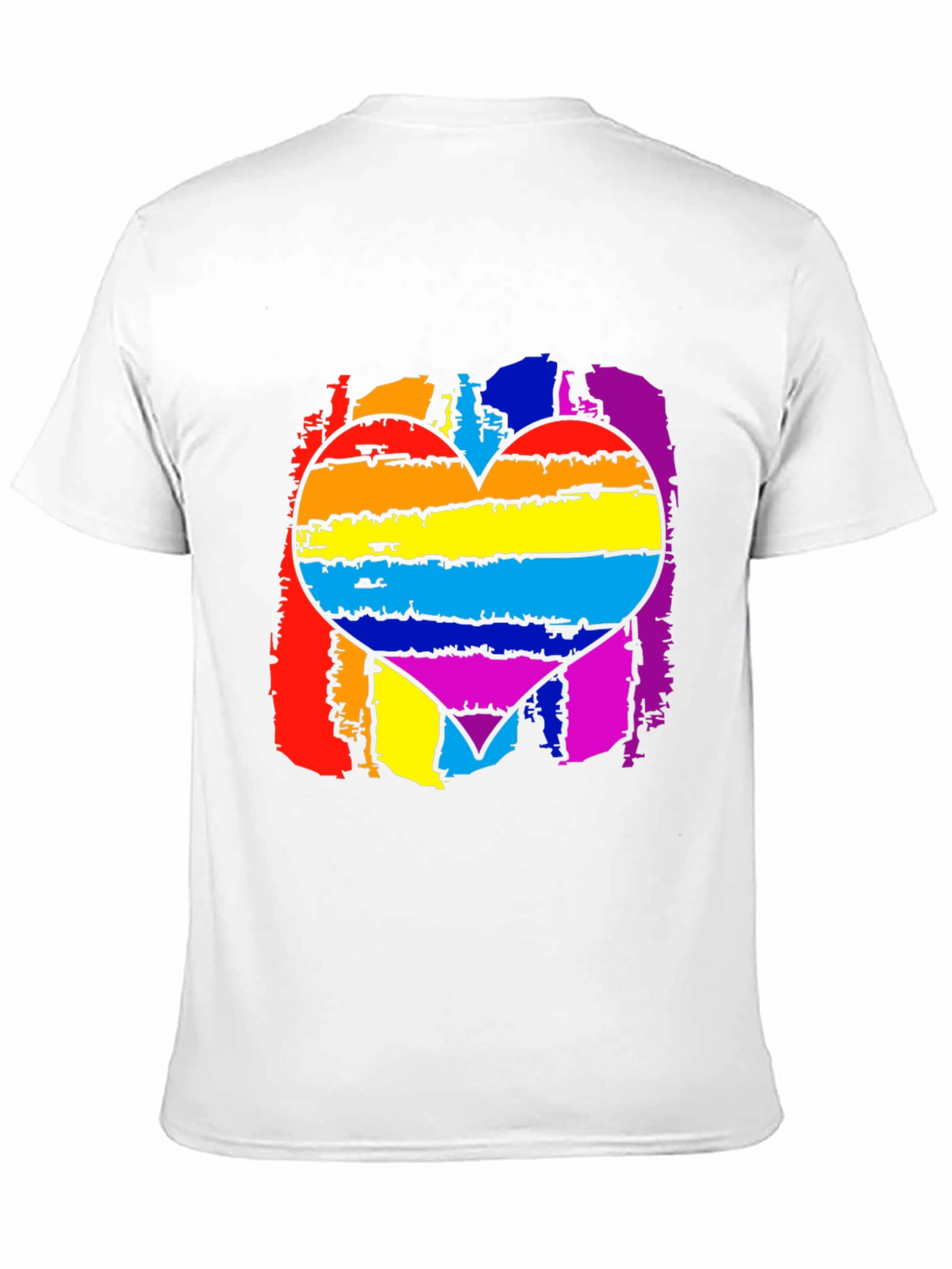 Pride Rainbow Heart Graphic T-Shirt