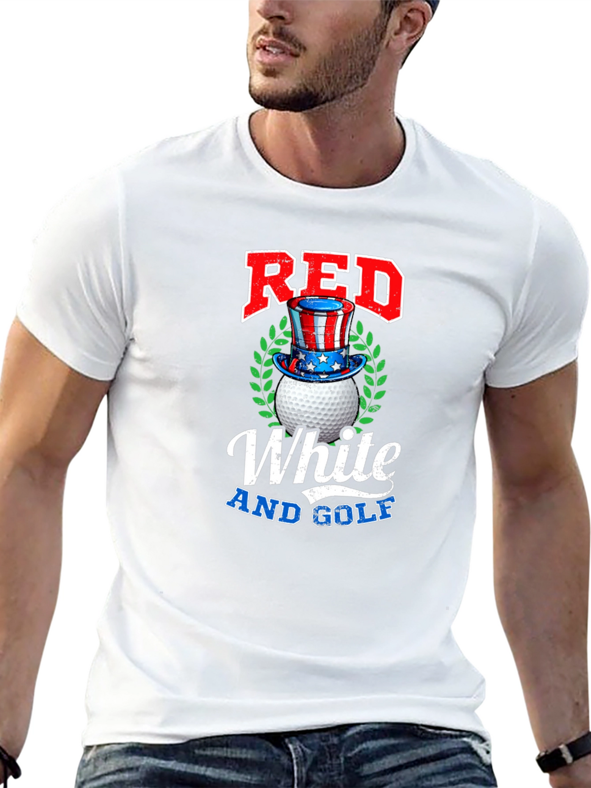 Red White and Golf T-Shirt