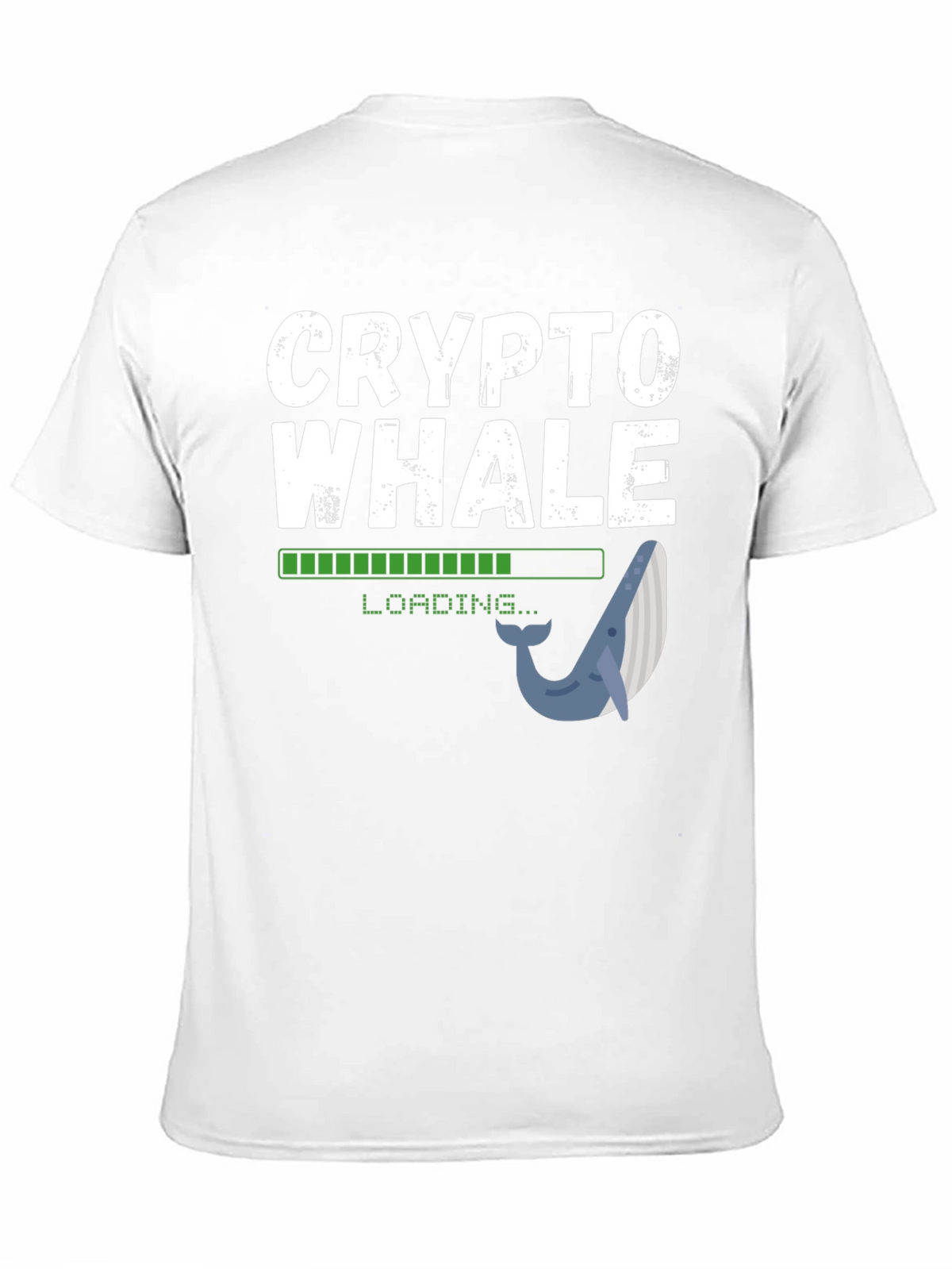 Crypto Whale Loading Black T-Shirt