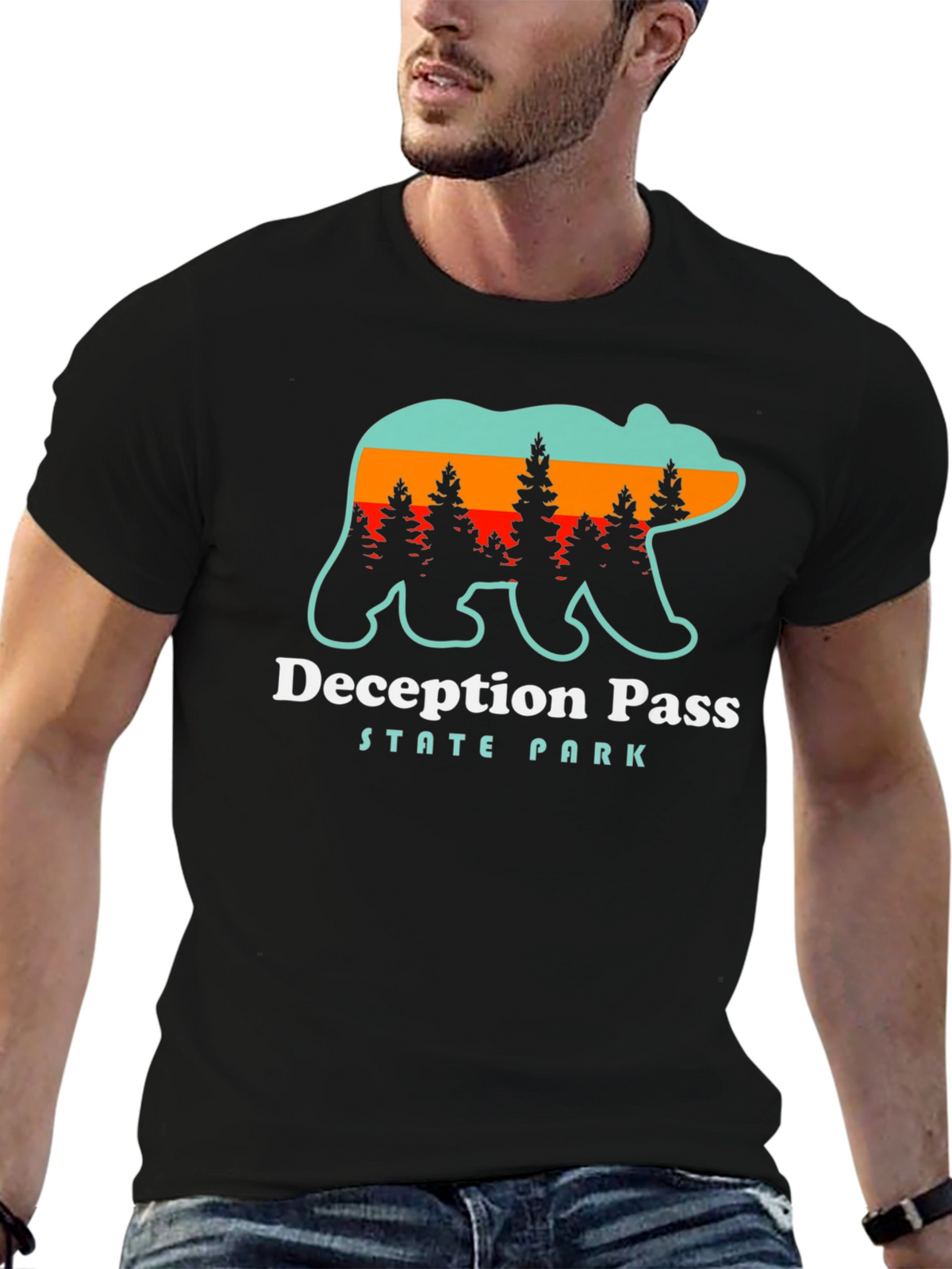 Deception Pass State Park Bear T-Shirt