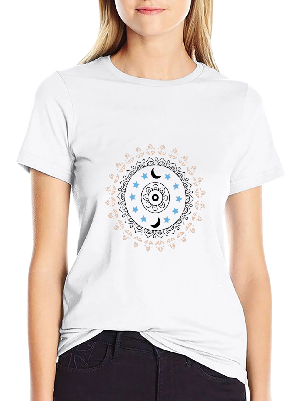 Celestial Mandala Graphic T-Shirt