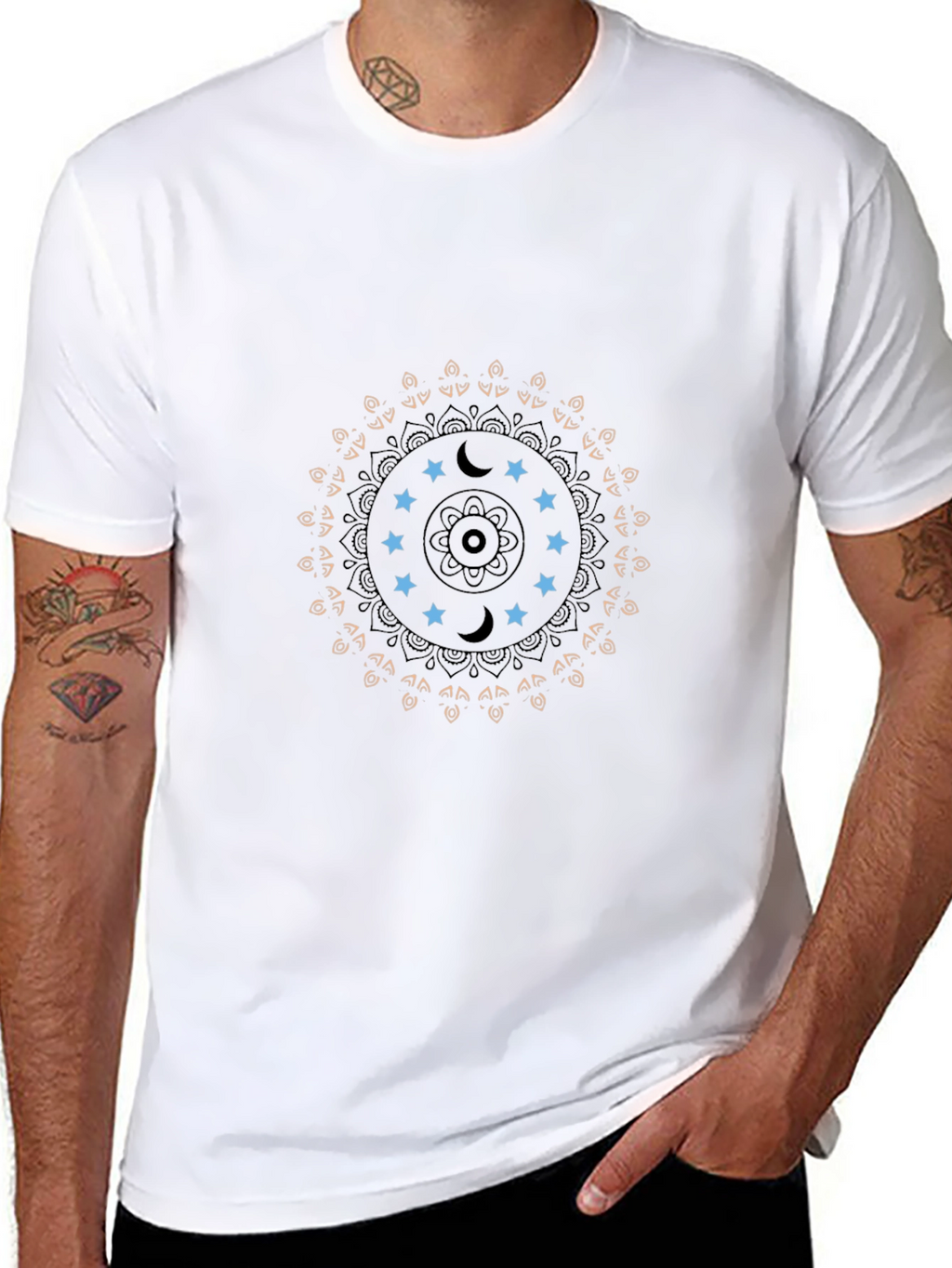 Celestial Mandala Graphic T-Shirt