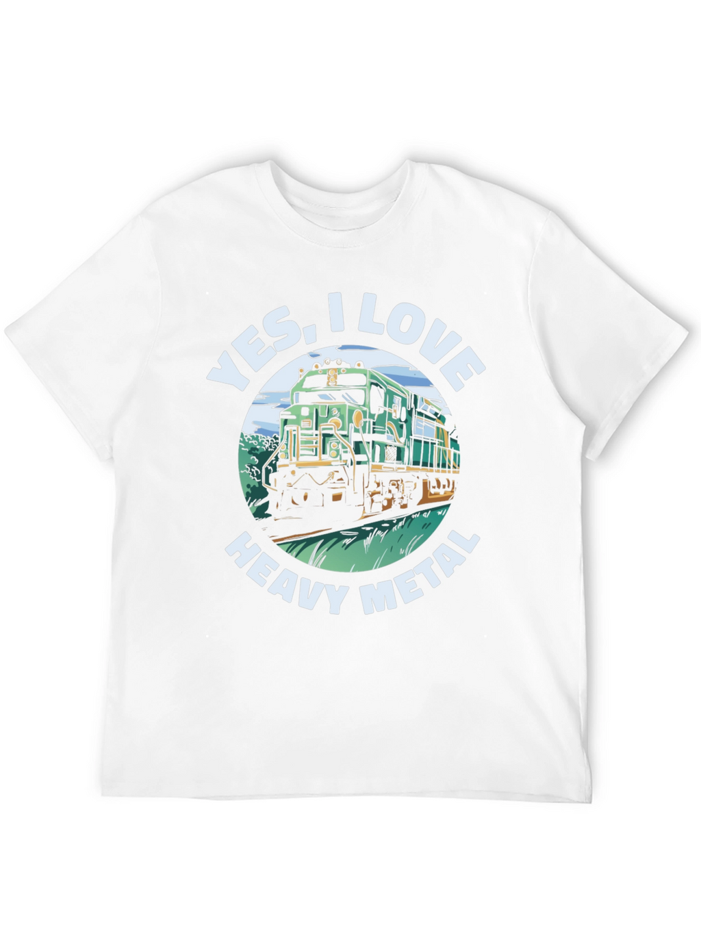 Yes I Love Heavy Metal Train T-Shirt
