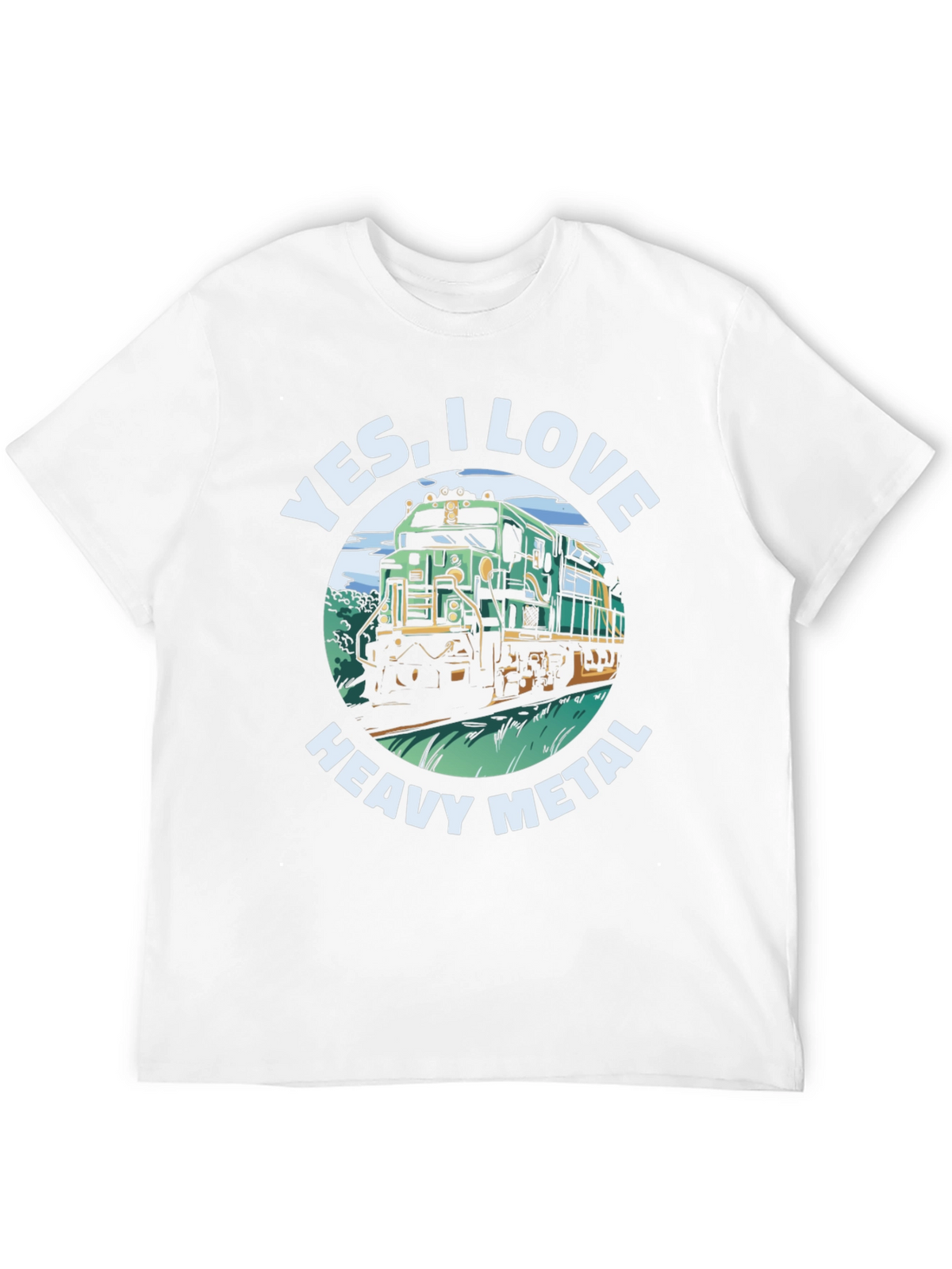 Yes I Love Heavy Metal Train T-Shirt