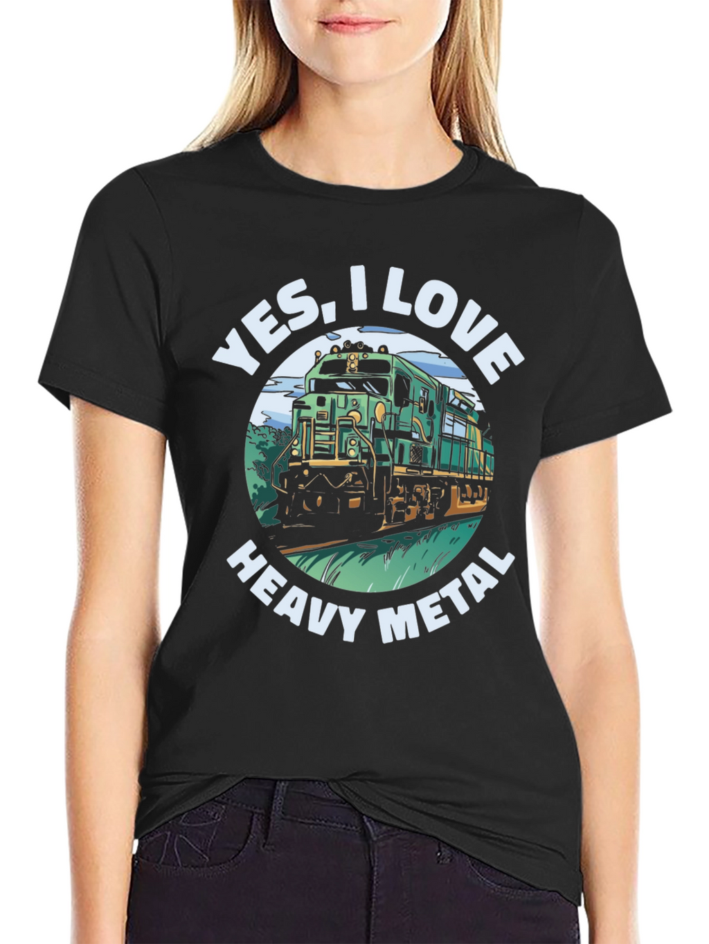 Yes I Love Heavy Metal Train T-Shirt