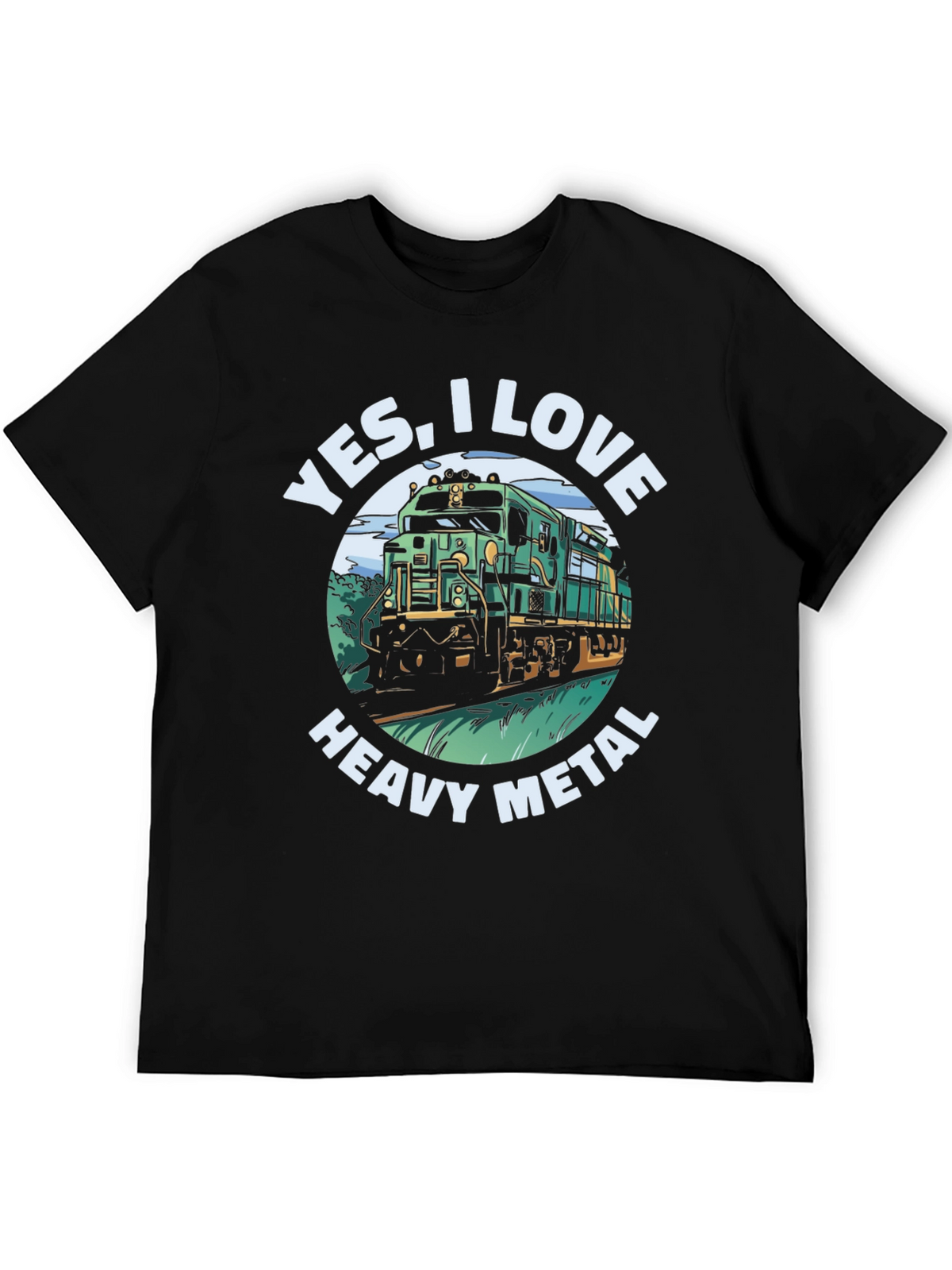 Yes I Love Heavy Metal Train T-Shirt