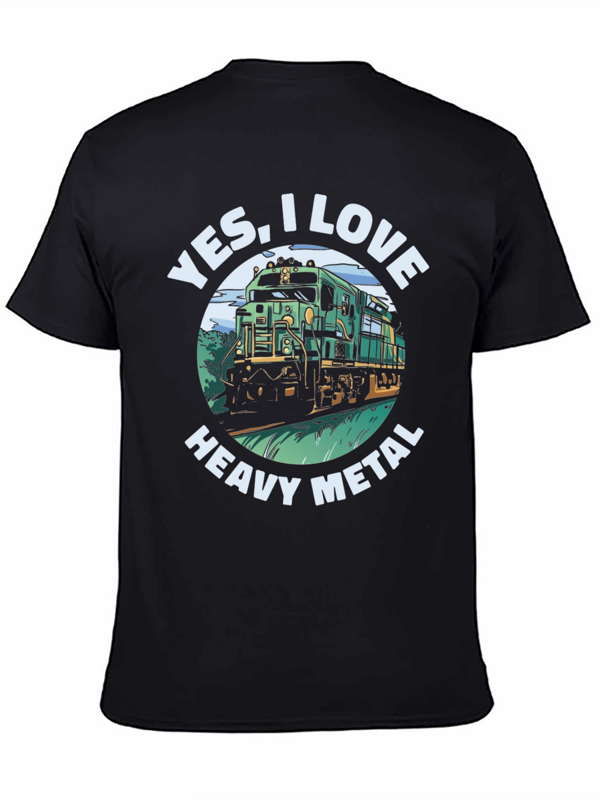 Yes I Love Heavy Metal Train T-Shirt