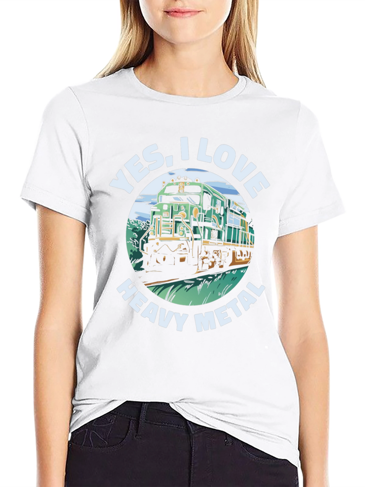 Yes I Love Heavy Metal Train T-Shirt