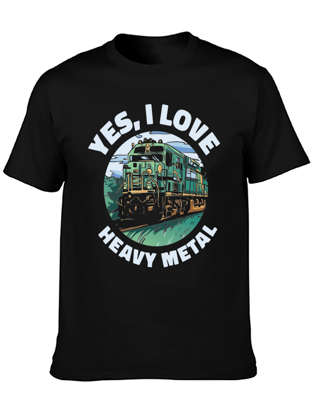 Yes I Love Heavy Metal Train T-Shirt