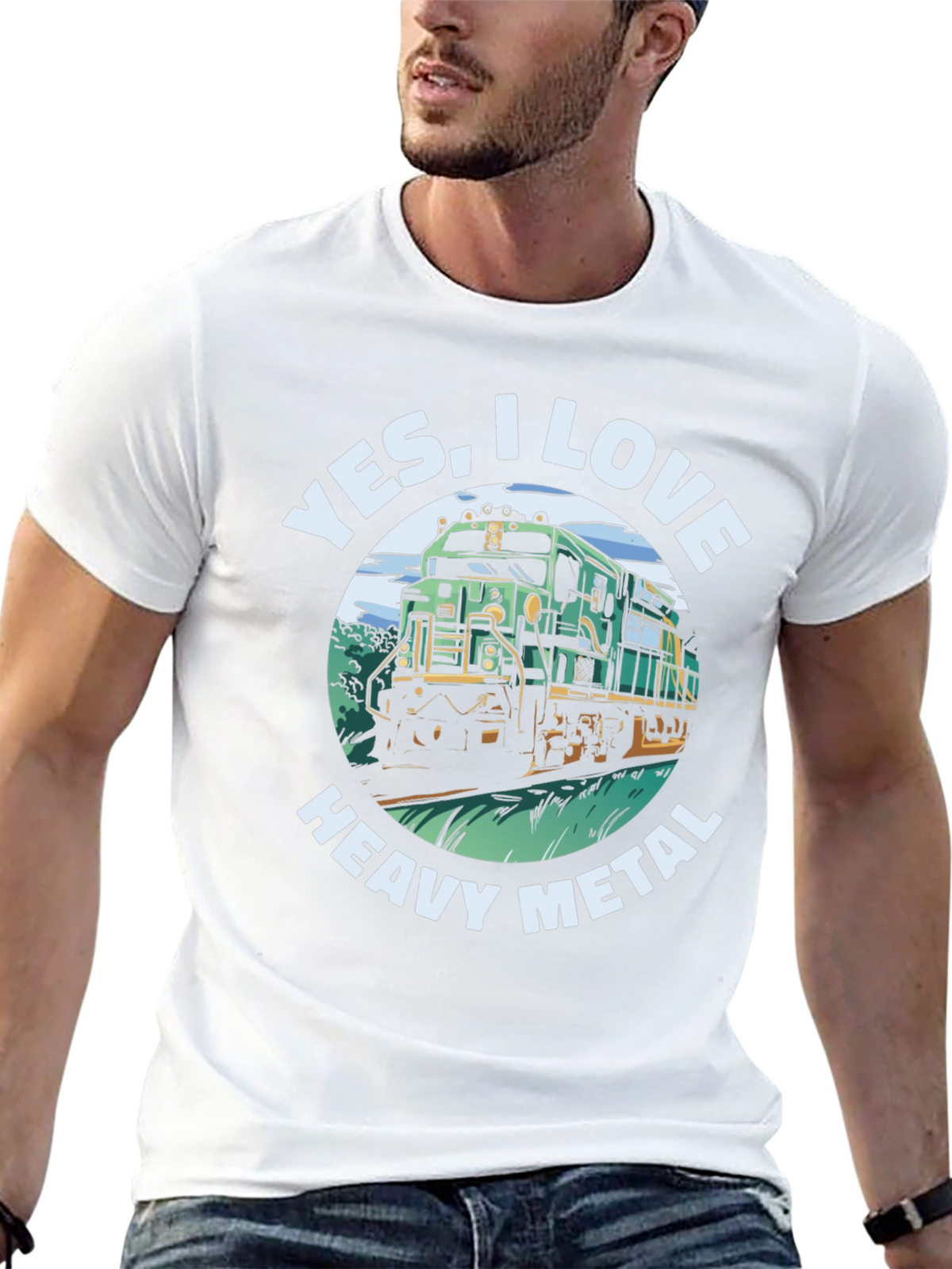 Yes I Love Heavy Metal Train T-Shirt