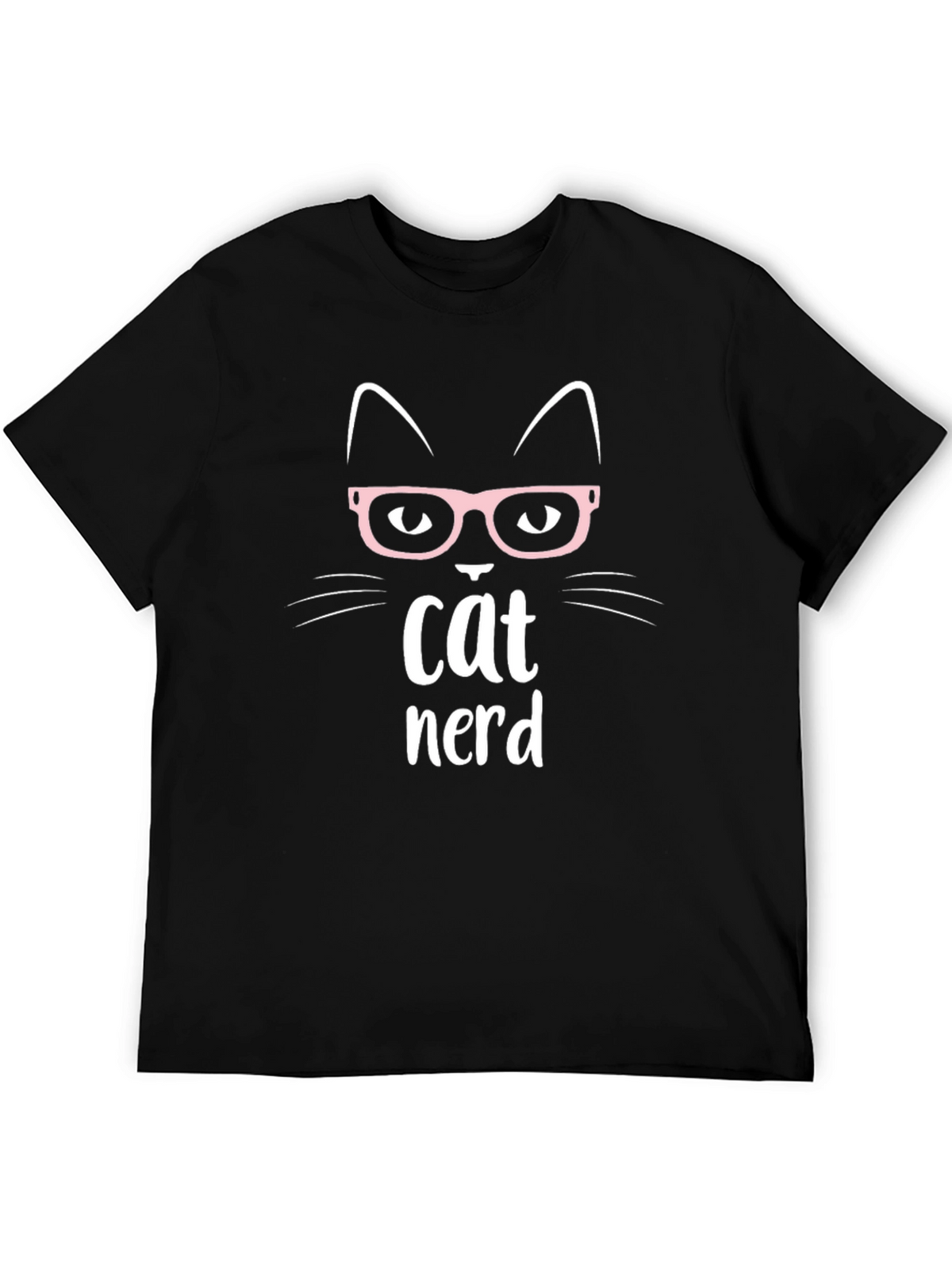Cat Nerd T-Shirt - Cute Geeky Graphic Tee