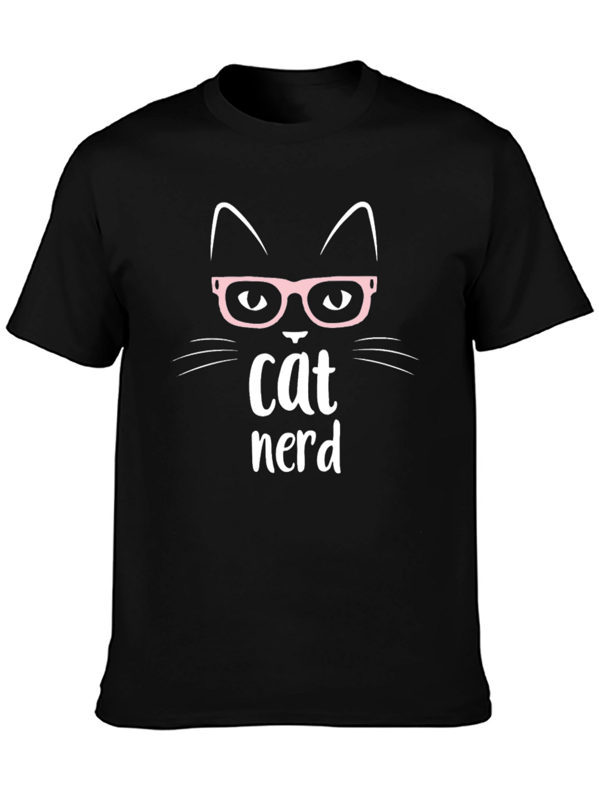Cat Nerd T-Shirt - Cute Geeky Graphic Tee