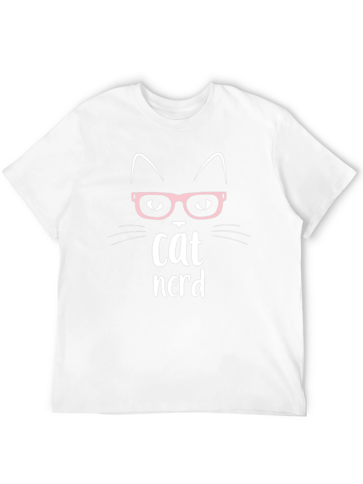 Cat Nerd T-Shirt - Cute Geeky Graphic Tee