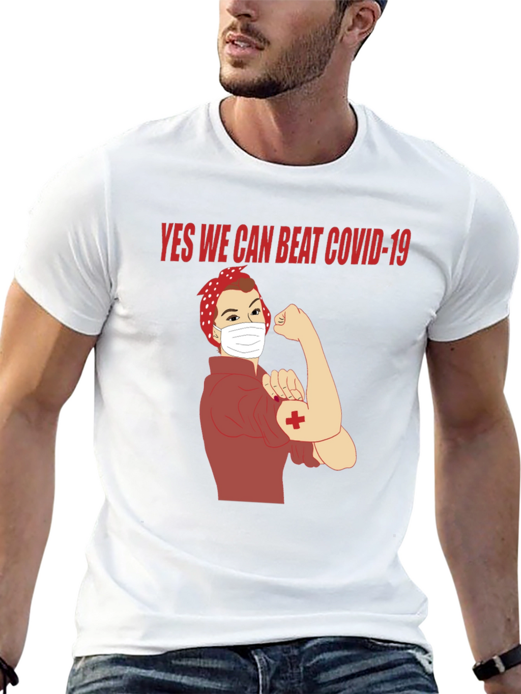 Rosie the Riveter COVID-19 T-Shirt