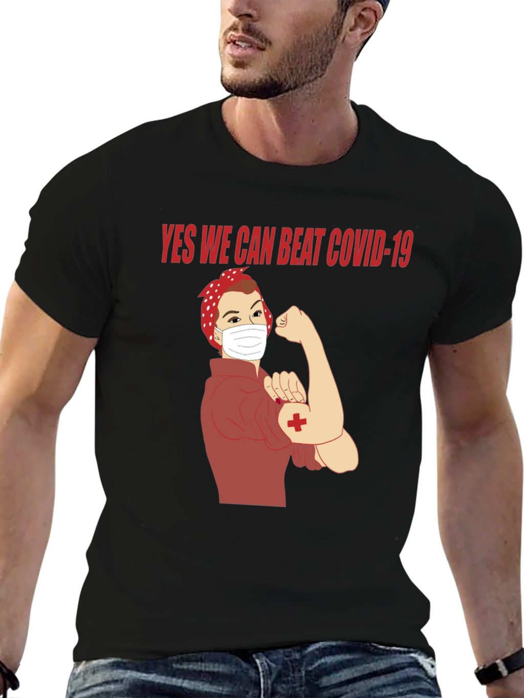 Rosie the Riveter COVID-19 T-Shirt