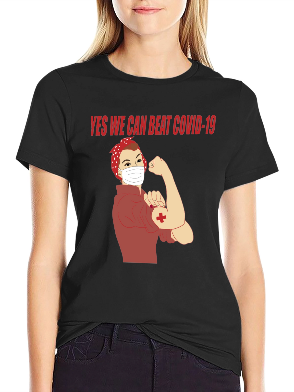 Rosie the Riveter COVID-19 T-Shirt