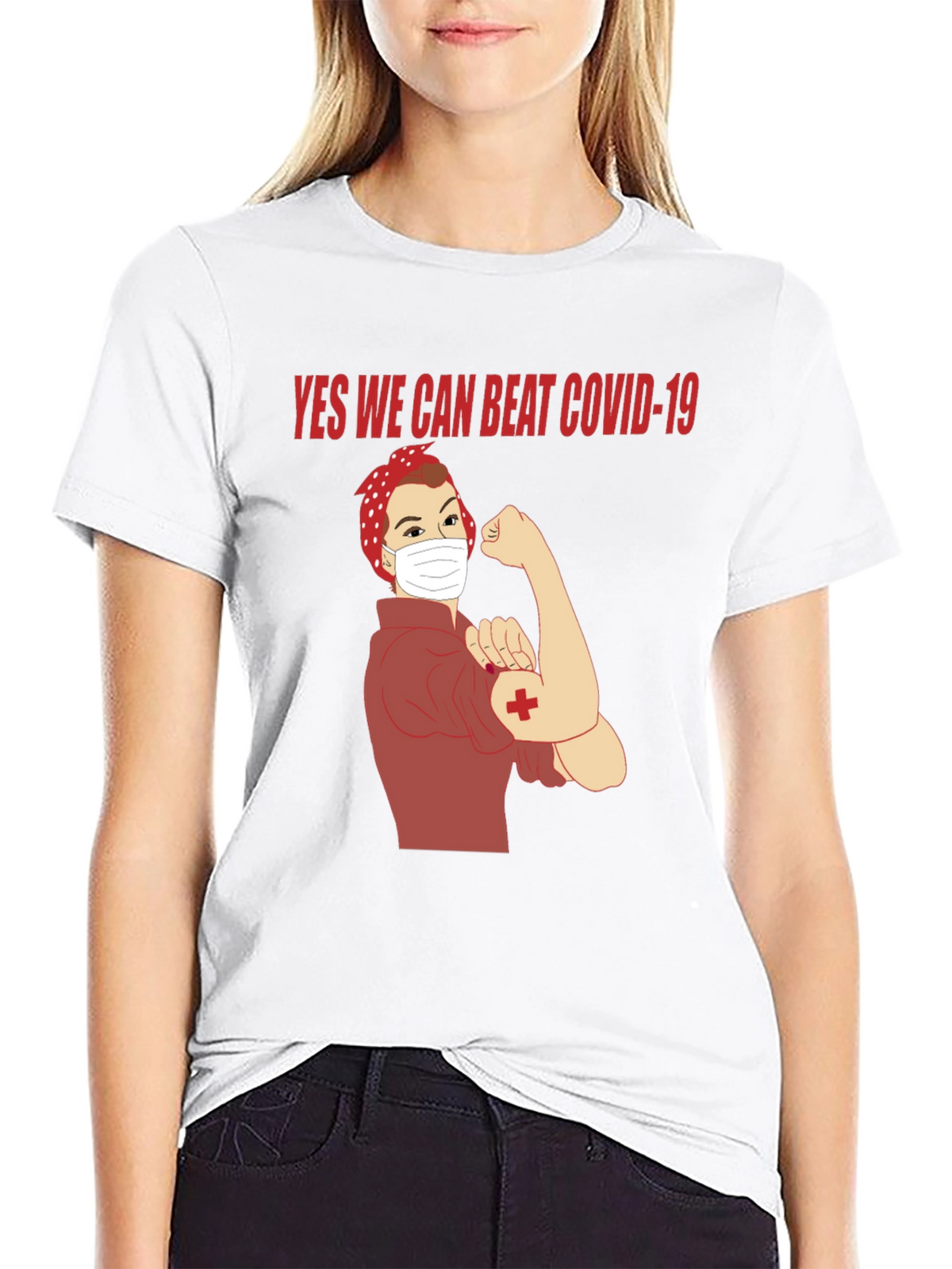 Rosie the Riveter COVID-19 T-Shirt