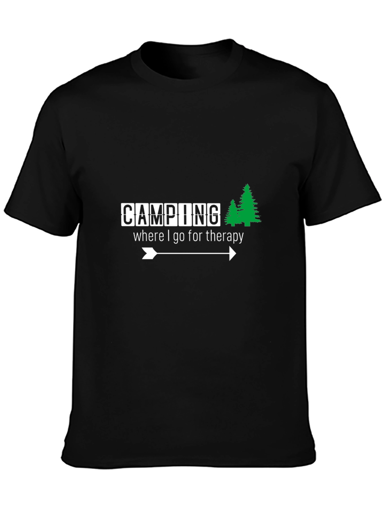 Camping Therapy T-Shirt - Nature Lover Apparel