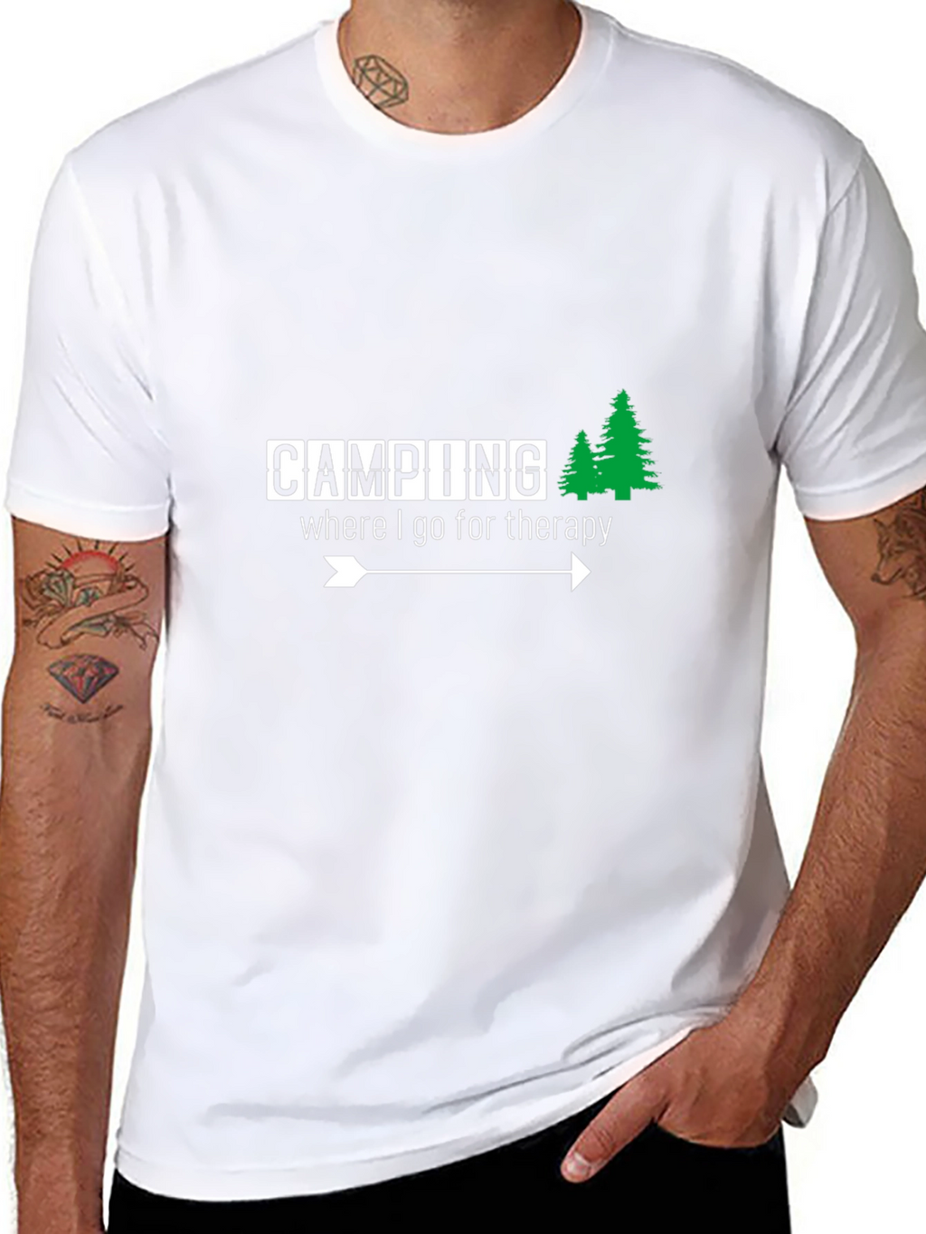 Camping Therapy T-Shirt - Nature Lover Apparel